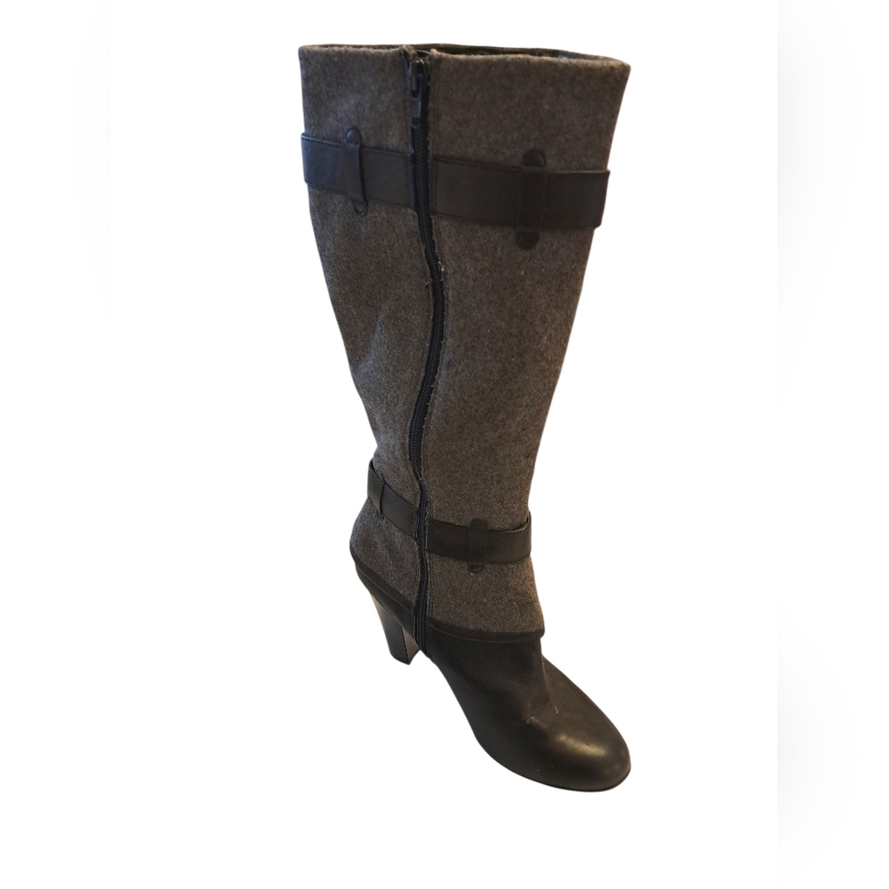 Eurosoft Black and Gray Heeled Boots for Women - Picture 6 of 12